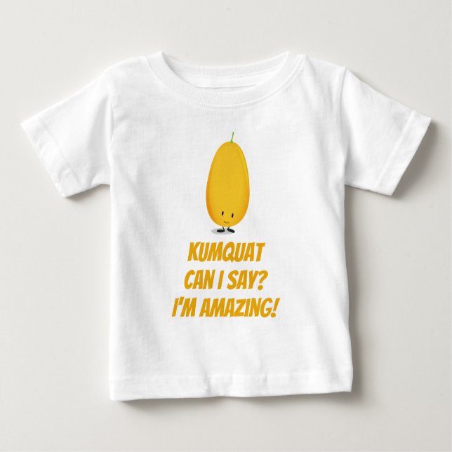 Camiseta Comida de Fruta de Citros Kumquat Pun Cute (Frente)