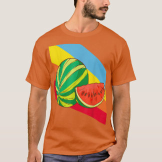 Camiseta Comida de Fruta de melancia vegetariana
