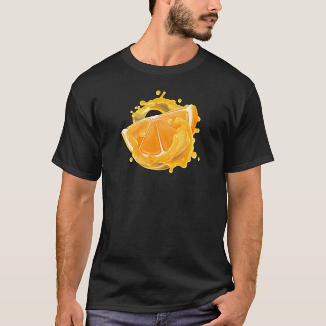 Camiseta Comida de Fruta laranja 1 (Frente)