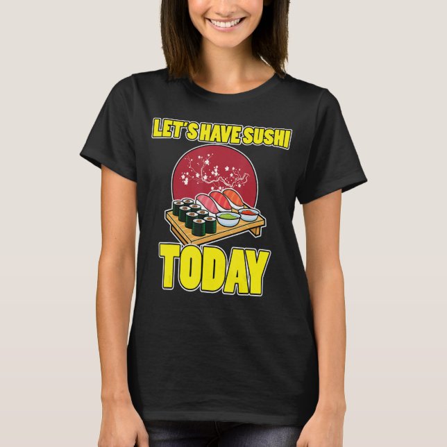 Camiseta Comida de Jantar Asiática Sushi Sushiman Sashimi J (Frente)