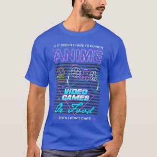 Camiseta Comida de jogador kawaii Video Games Anime Comic P