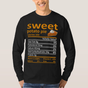 Camiseta Comida De Nutrição De Batata Doce Engraçada