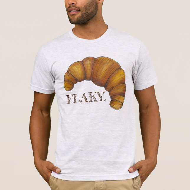 Camiseta Comida de pastelaria francesa croissant (Frente)