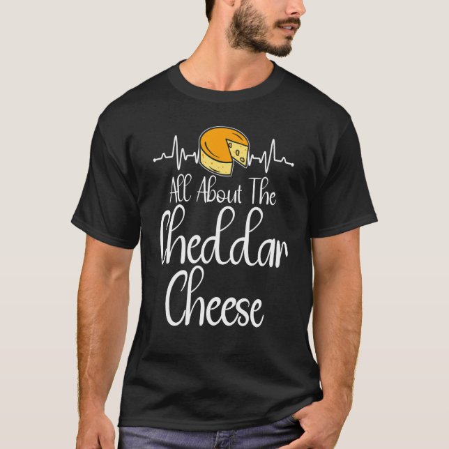 Camiseta Comida de queijo Cheddar (Frente)