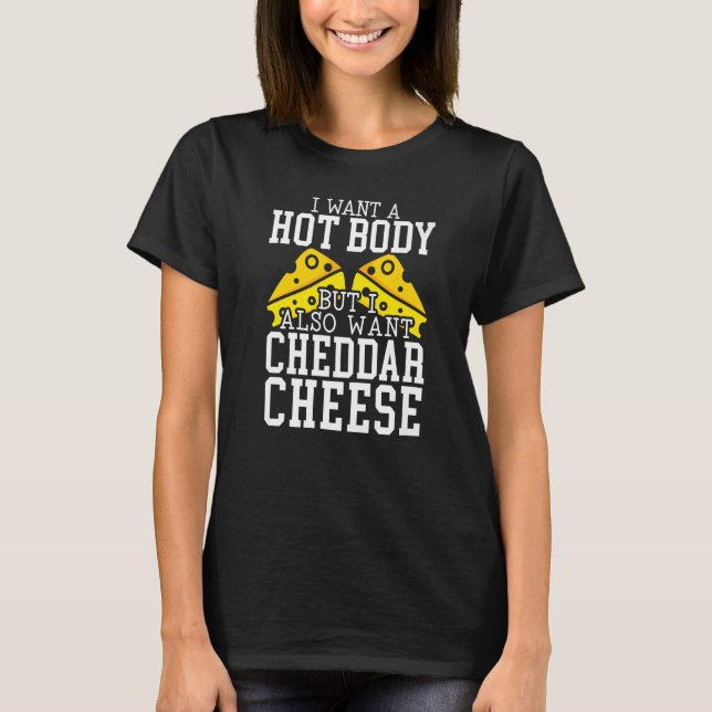 Camiseta Comida de queijo Cheddar (Frente)