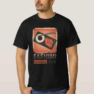Camiseta Comida de Sashimi japonesa perfeita Estilo Vinta