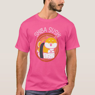 Camiseta Comida de Sushi Shiba Comida Japonesa Sushi