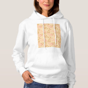 Camiseta Comida de Verão bonita com contornos de sorvete de
