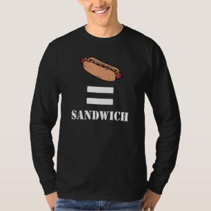 Camiseta Comida Debate Hotdog É Um Sanduíche