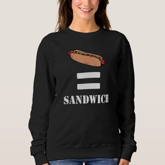 Camiseta Comida Debate Hotdog É Um Sanduíche (Frente)