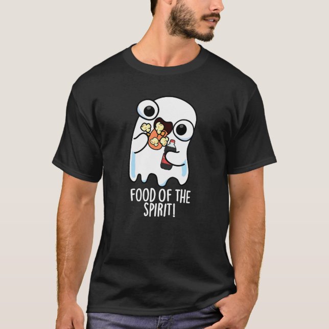 Camiseta Comida Do Espírito Piada De Fantasma Divertida Fun (Frente)