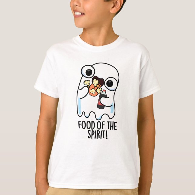 Camiseta Comida Do Espírito Piada De Fantasma Engraçada  (Frente)