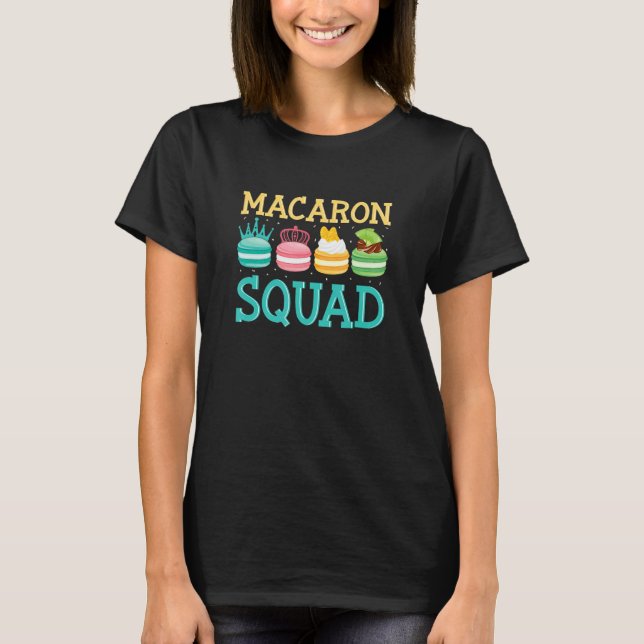 Camiseta Comida do Macaron Squad Macaron Dessert (Frente)