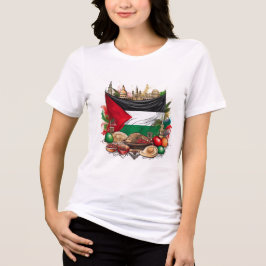 Camiseta Comida do Patrimônio Palestiniano e Cultu