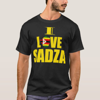 Camiseta Comida do Zimbábue Eu Adoro Sadza Zimbábue Bandeir