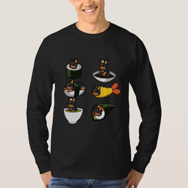 Camiseta Comida Doberman Japonês (Frente)