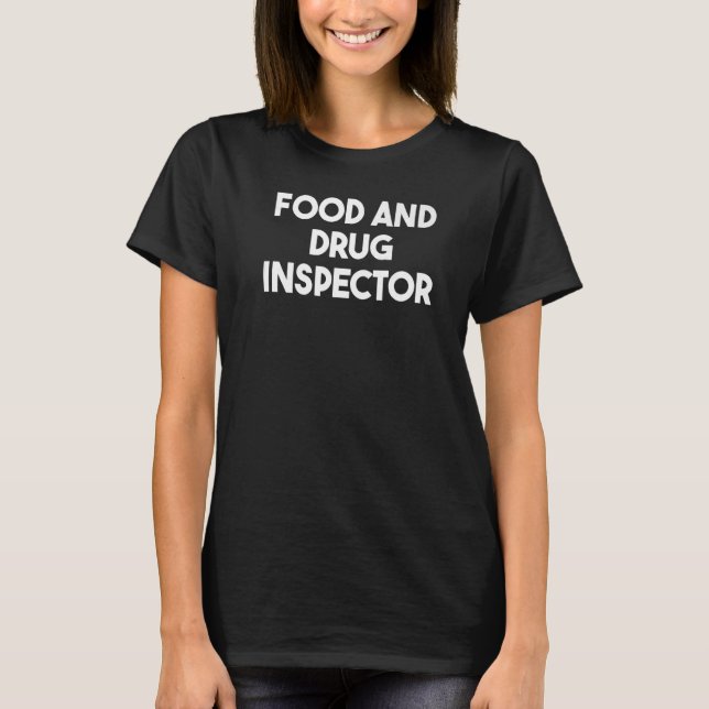 Camiseta Comida E Inspetor De Drogas (Frente)