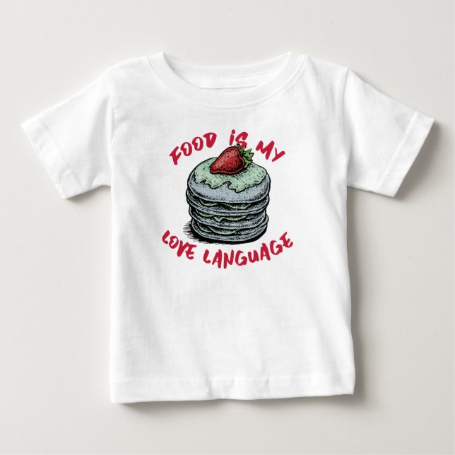 Camiseta Comida É Minha Língua De Amor (Frente)