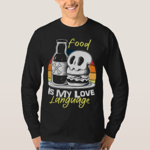 Camiseta Comida É Minha Linguagem do Amor Vintage Chef Exec