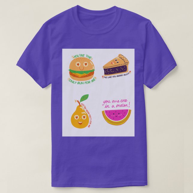 Camiseta Comida engraçada (Frente do Design)