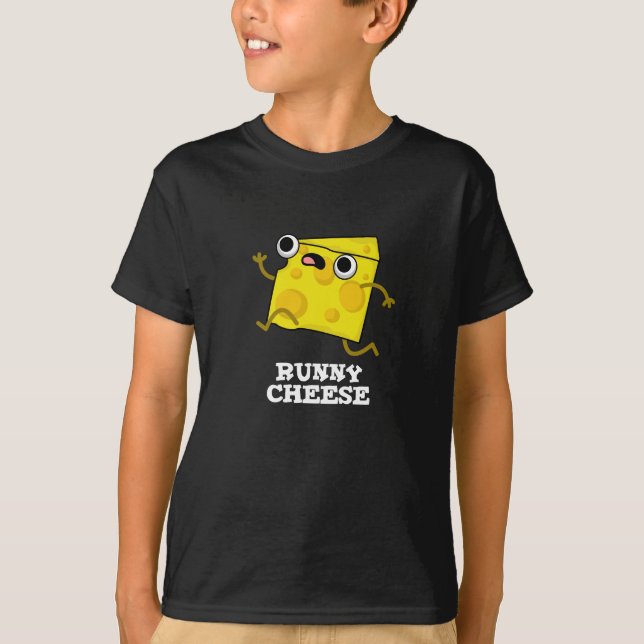 Camiseta Comida Engraçada De Queijo Engraçado Pun Escuro BG (Frente)