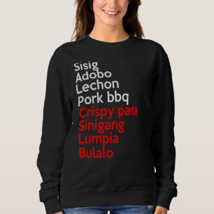 Camiseta Comida Famosa Filipina Melhor Culinária das Filipi