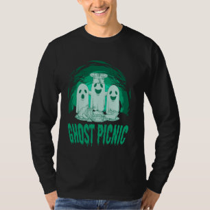 Camiseta Comida Fantasma Halloween Piquenique Comida ao Ar