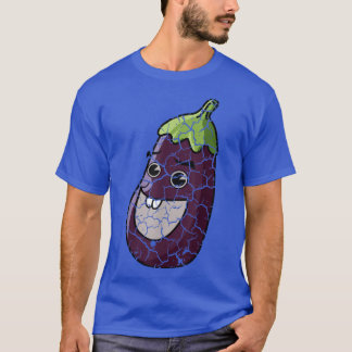Camiseta Comida Foodie Eggplant aflita