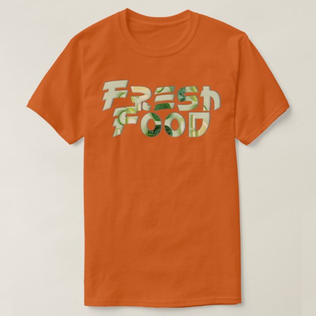 Camiseta Comida fresca (Frente do Design)