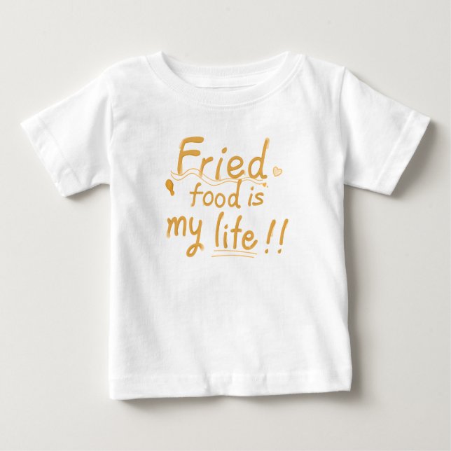 Camiseta Comida frita é minha vida (Frente)