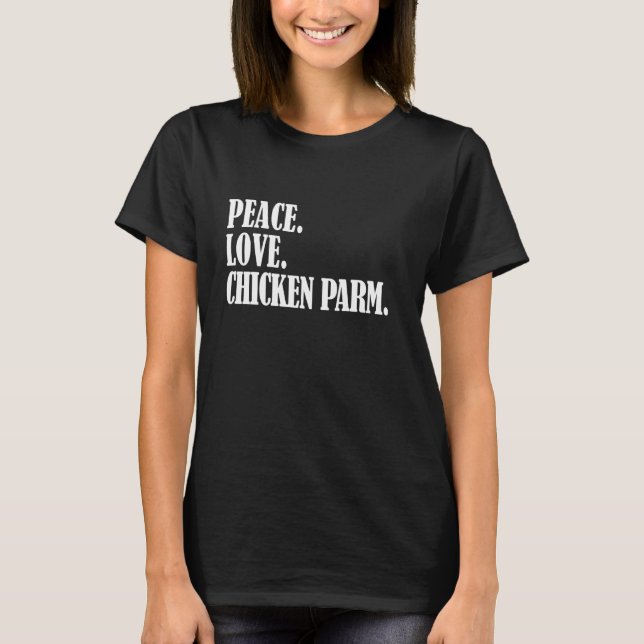 Camiseta Comida Italiana Divertida Para Amantes de Frango à (Frente)
