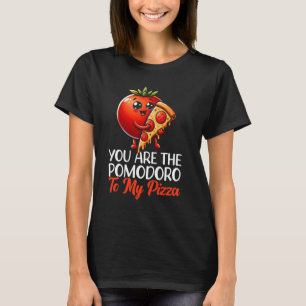 Camiseta Comida italiana engraçada Pomodoro Tomato Pizza Sl
