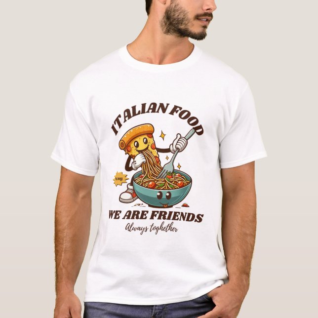 Camiseta Comida italiana (pizza) (Frente)