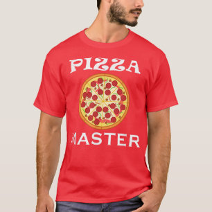 Camiseta Comida Italiana Pizza Fazer Engraçado Pizza Mestre