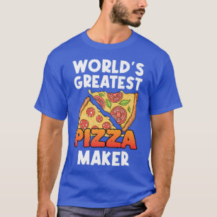 Camiseta Comida italiana Pizzeria, Grande Pizza Maker do Mu