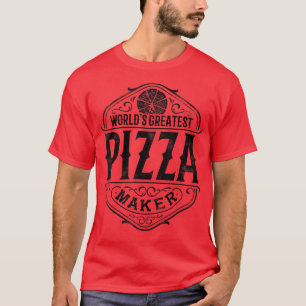 Camiseta Comida italiana Pizzeria, Grande Pizza Maker do Mu