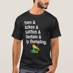 Camiseta Comida Jamaican Yardie - Ackee Saltfish & Plantain