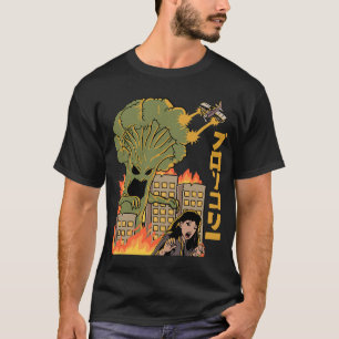 Camiseta Comida japonesa, Ataque brócolis Kaiju Anime
