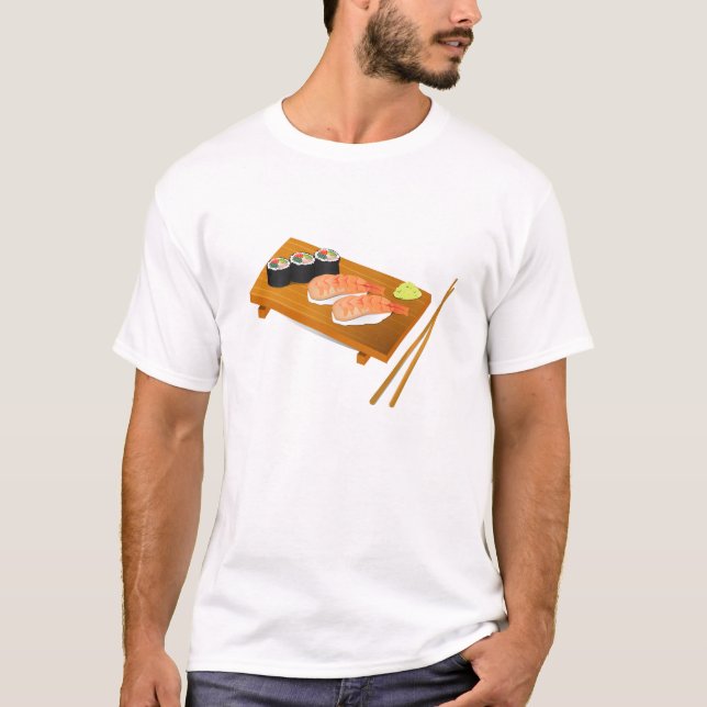 Camiseta Comida japonesa bonitinha (Frente)
