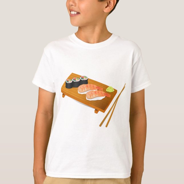 Camiseta Comida japonesa bonitinha (Frente)