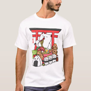 Camiseta Comida Japonesa Kawaii