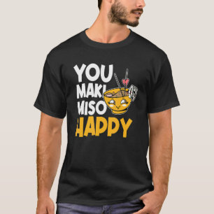 Camiseta Comida Japonesa Maki E Miso