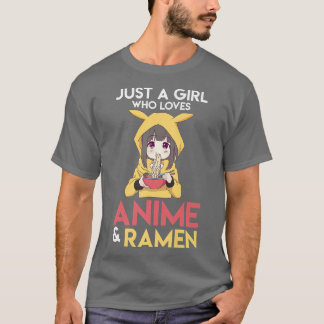 Camiseta Comida Japonesa Ramen And Anime Girl 1311