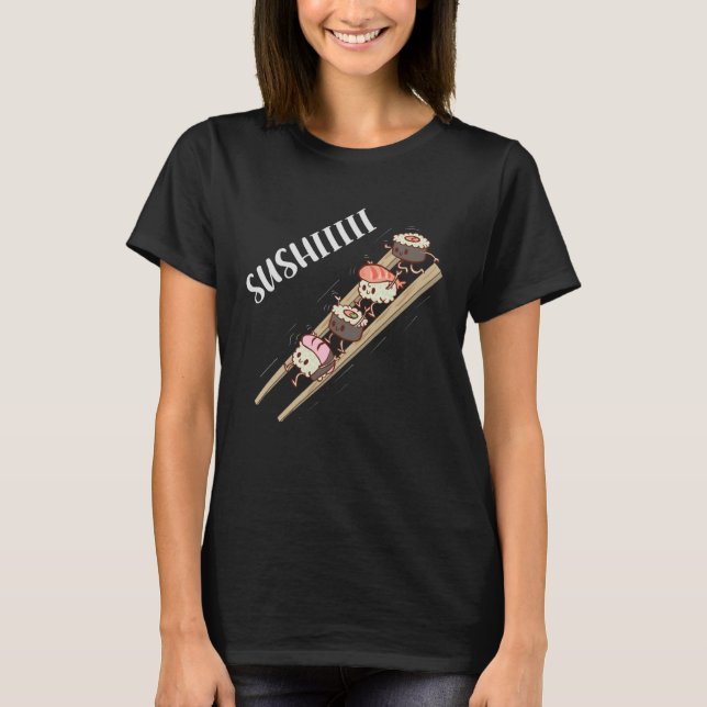 Camiseta Comida Japonesa Sushi Slide Asiática (Frente)