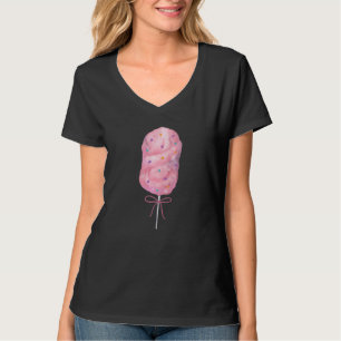 Camiseta Comida Justa do estado do algodão doce rosa