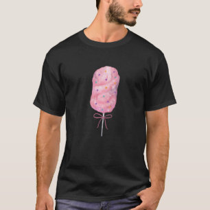 Camiseta Comida Justa do estado do algodão doce rosa