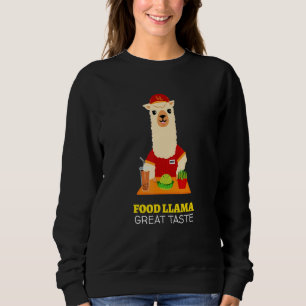 Camiseta Comida Llama Com Memória De Chapéu Para Festa E Co