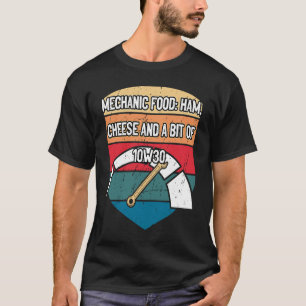 Camiseta Comida Mecânica do Pai do Carro Piadas do Punchlin
