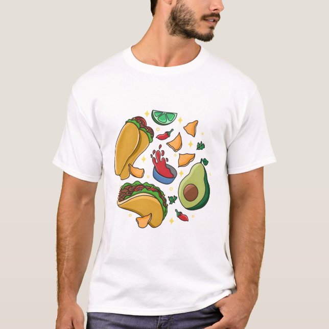 Camiseta Comida mexicana (Frente)