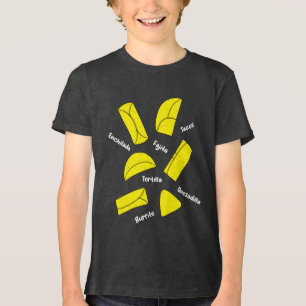 Camiseta Comida Mexicana Burrito Fajita Enchilada Quesadill
